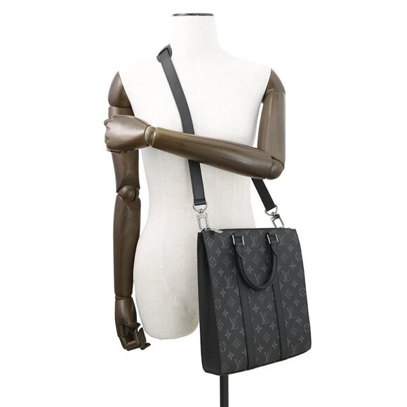 LOUIS VUITTON Sac Plat Monogram Eclipse Noir - Picture 4 of 15